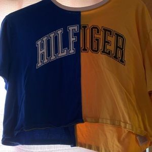 Yellow and blue Tommy Hilfiger shirt